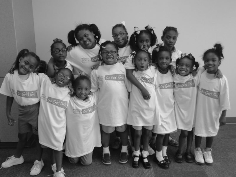 A group of girls who participated in the Seattle Go Girl Go program.