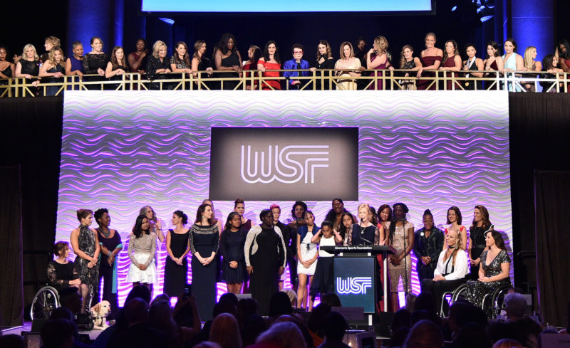 Grand March of Athletes at Women's Sports Foundation Annual Salute.