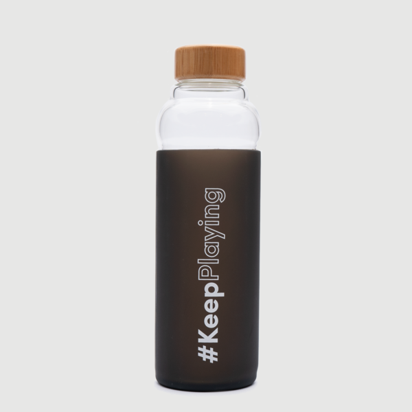 Reusable water bottle with #KeepPlaying