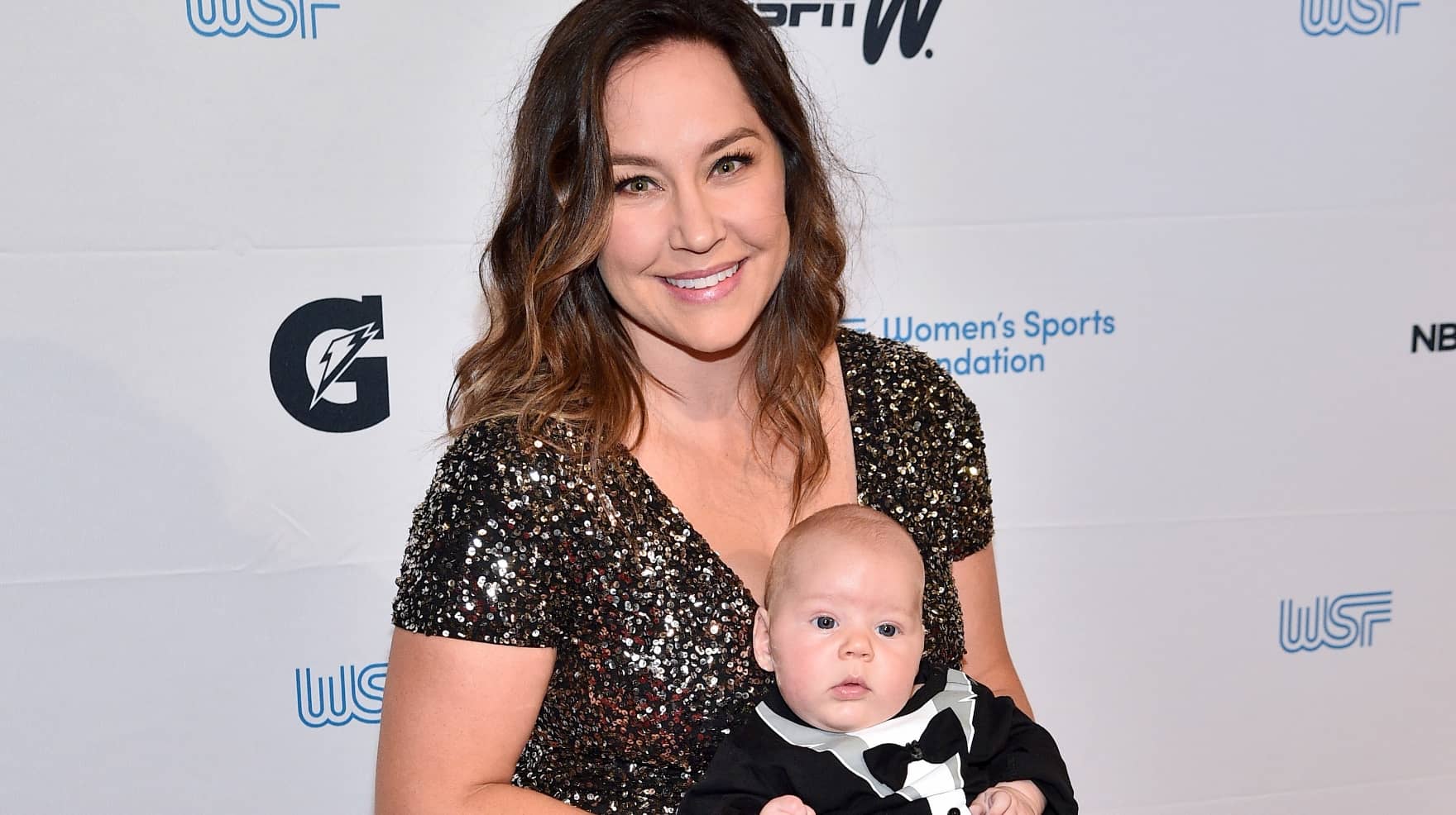 WSF Past President Alana Nichols, with her son, attends the Women’s Sports Foundation’s 40th Annual Salute to Women in Sports, celebrating the most accomplished women in sports and the girls they inspire at Cipriani Wall Street on October 16, 2019 in New York City. (Photo by Theo Wargo/Getty Images for WSF)