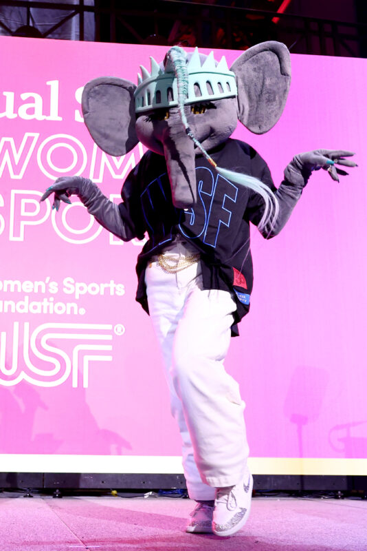 Ellie the Elephant performs onstage during the 2025 Women's Sports Foundation's Annual Salute To Women In Sports awards gala.